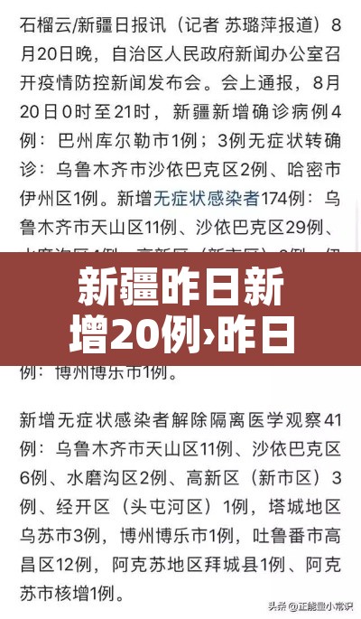 新疆昨日新增20例›昨日新疆新增22例 新疆昨日新增20例›昨日新疆新增22例