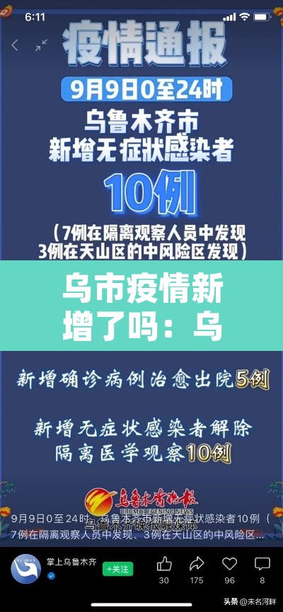 乌市疫情新增了吗:乌市疫情新增了吗今天