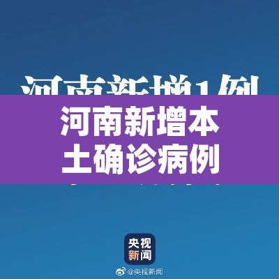 河南新增本土确诊病例12例 → 河南新增本土病例1个轨迹