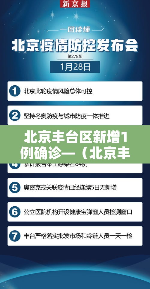 北京丰台区新增1例确诊—(北京丰台区确诊2例新冠肺炎病例) 北京丰台区新增1例确诊—(北京丰台区确诊2例新冠肺炎病例)